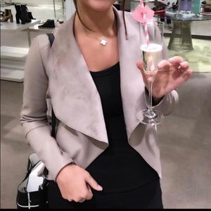 Bagatelle  Faux Leather Taupe Jacket